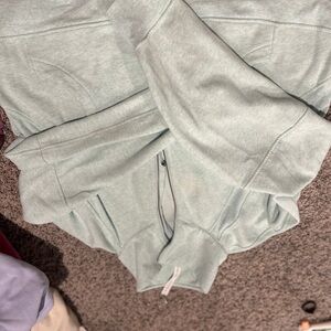 Light Gray Zip-Up Hoodie